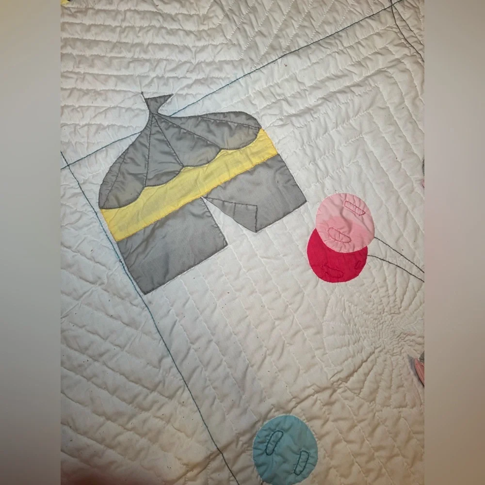 Elephant Themed Quilted Blanket